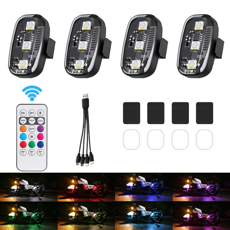 Drone Beacon Light - Lampu Strobo LED RGB untuk Motor