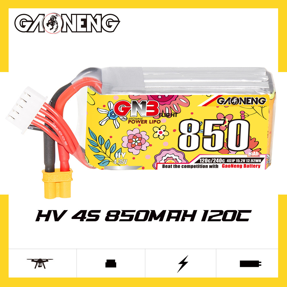 Baterai Lipo GNB 4S 15.2V 850m - Drone Power Bank ulasan dan harga